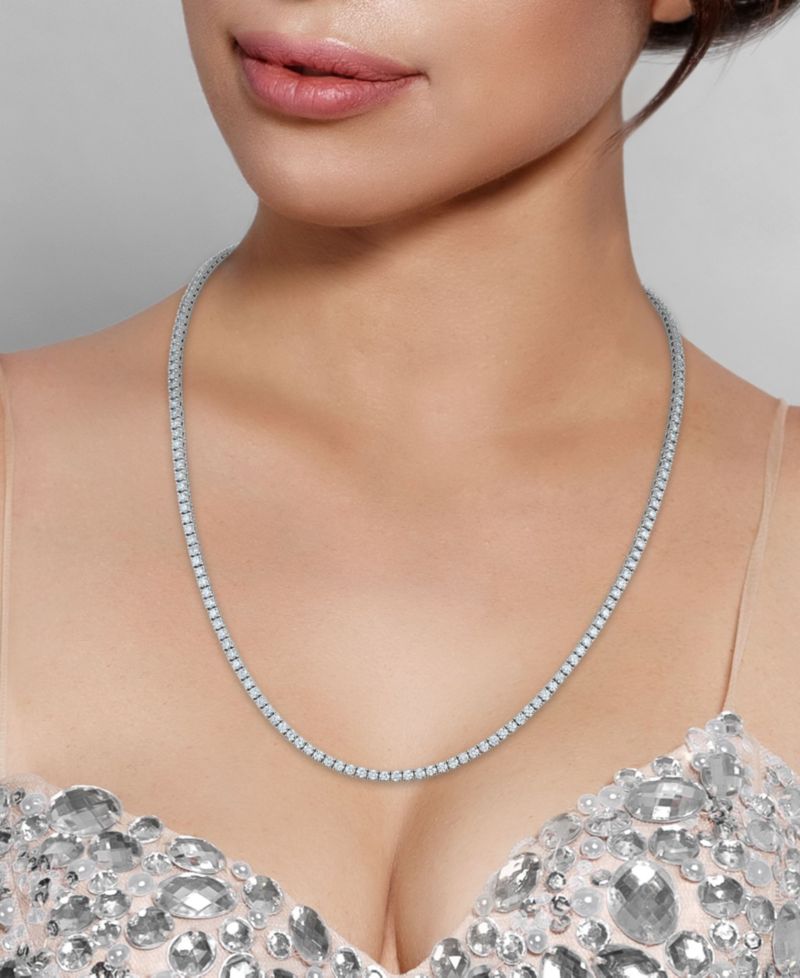 Diamond Tennis Necklace (8 ct. t.w.) in 14k White Gold