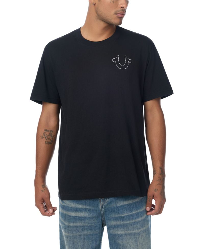Men's Buddha Heavyweight-Cotton Graphic-Print T-Shirt