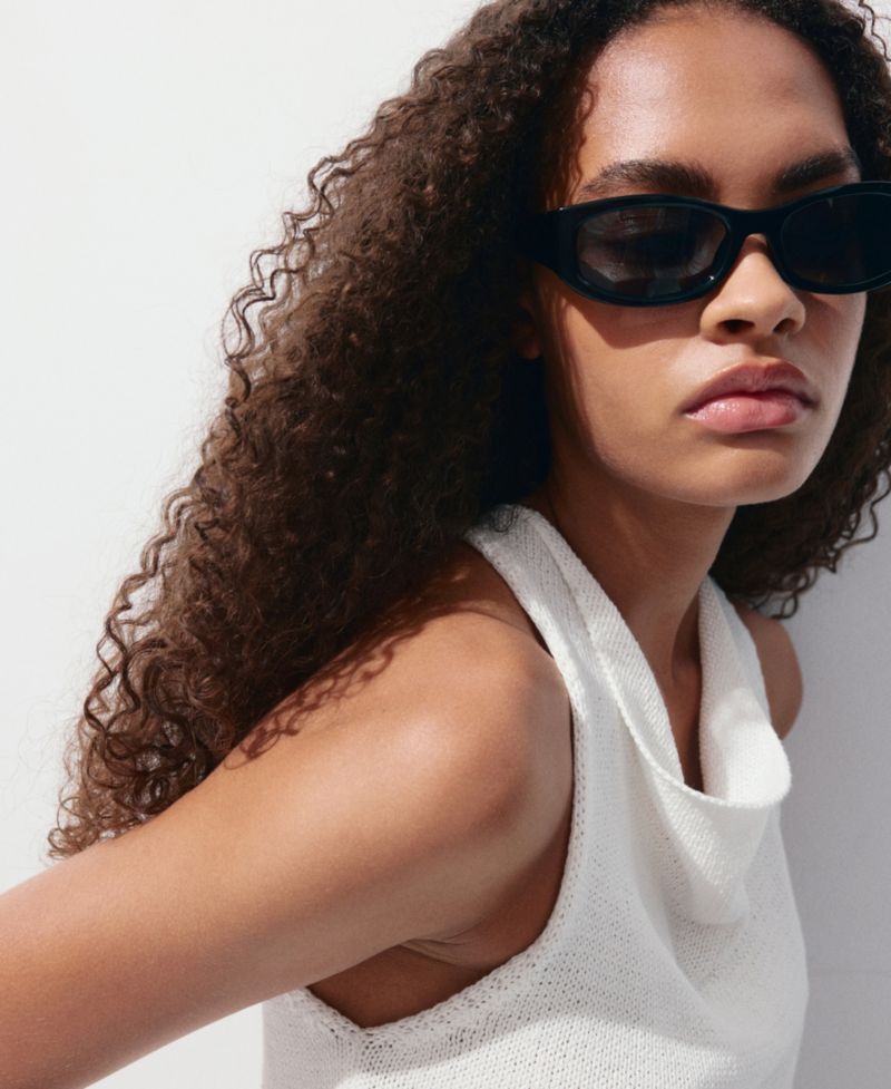 Women's Draped Neck Knitted Top