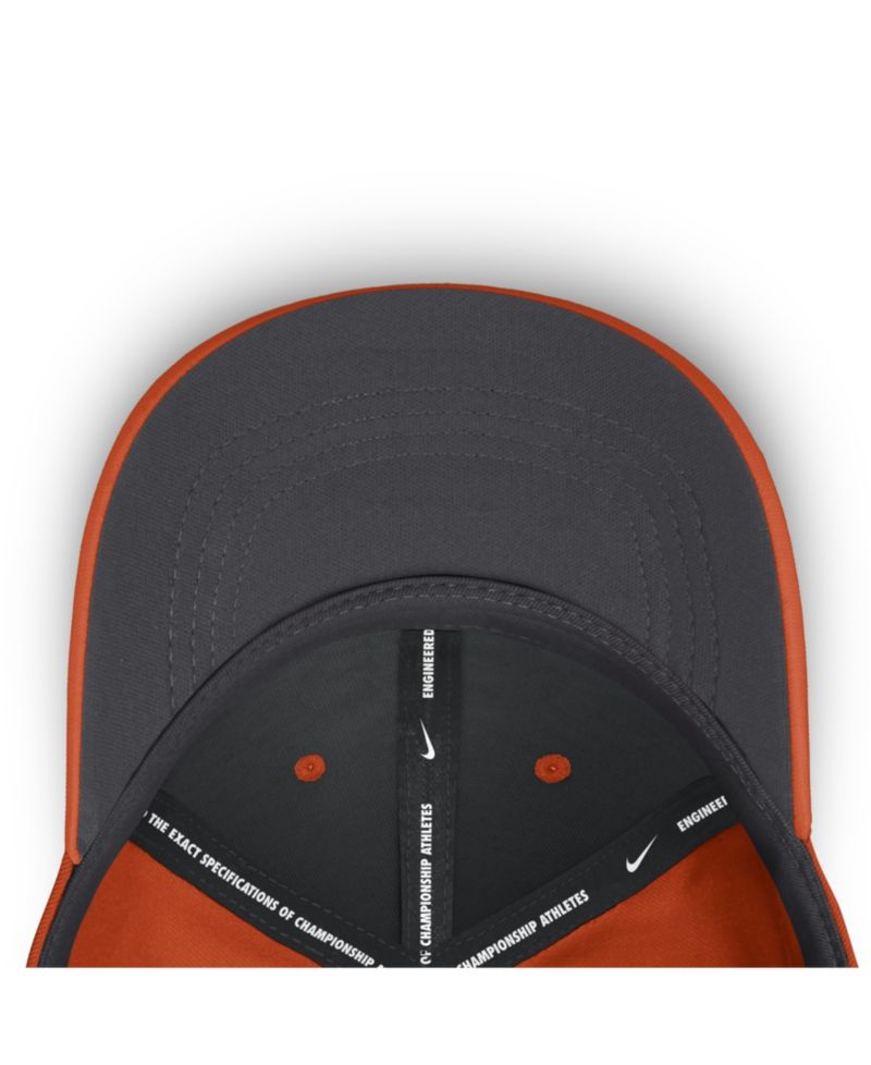 Men's Orange Clemson Tigers Gameday Aerobill Swooshflex Dri-FIT Hat