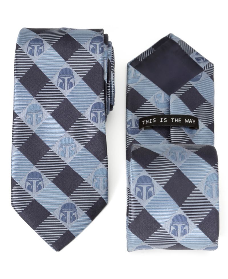 Mando Helmet Check Men's Tie
