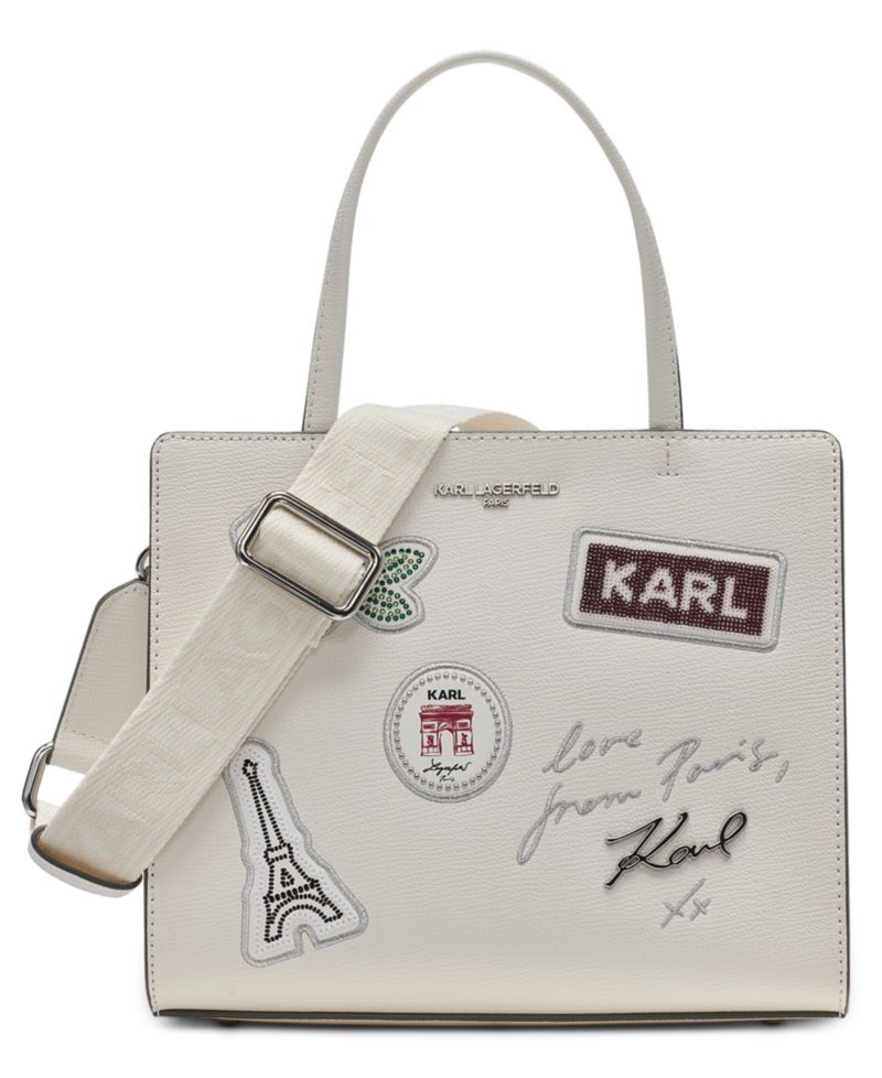 Maybelle Logo Print Small Satchel Handbag