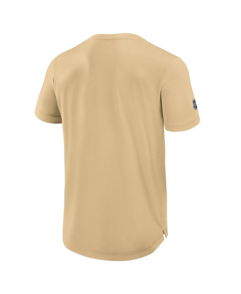 Men's Gold Vegas Golden Knights Authentic Pro Rink Tech T-Shirt