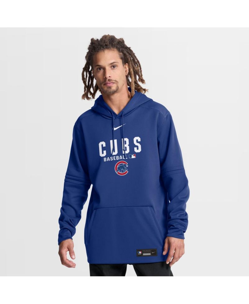 Men's Royal Chicago Cubs Authentic Collection Therma-FIT Hoodie