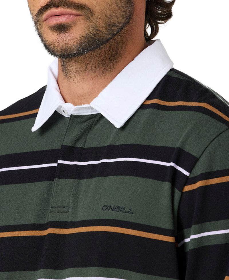 Men's Tickets Long-Sleeve Stripe Rugby Shirt