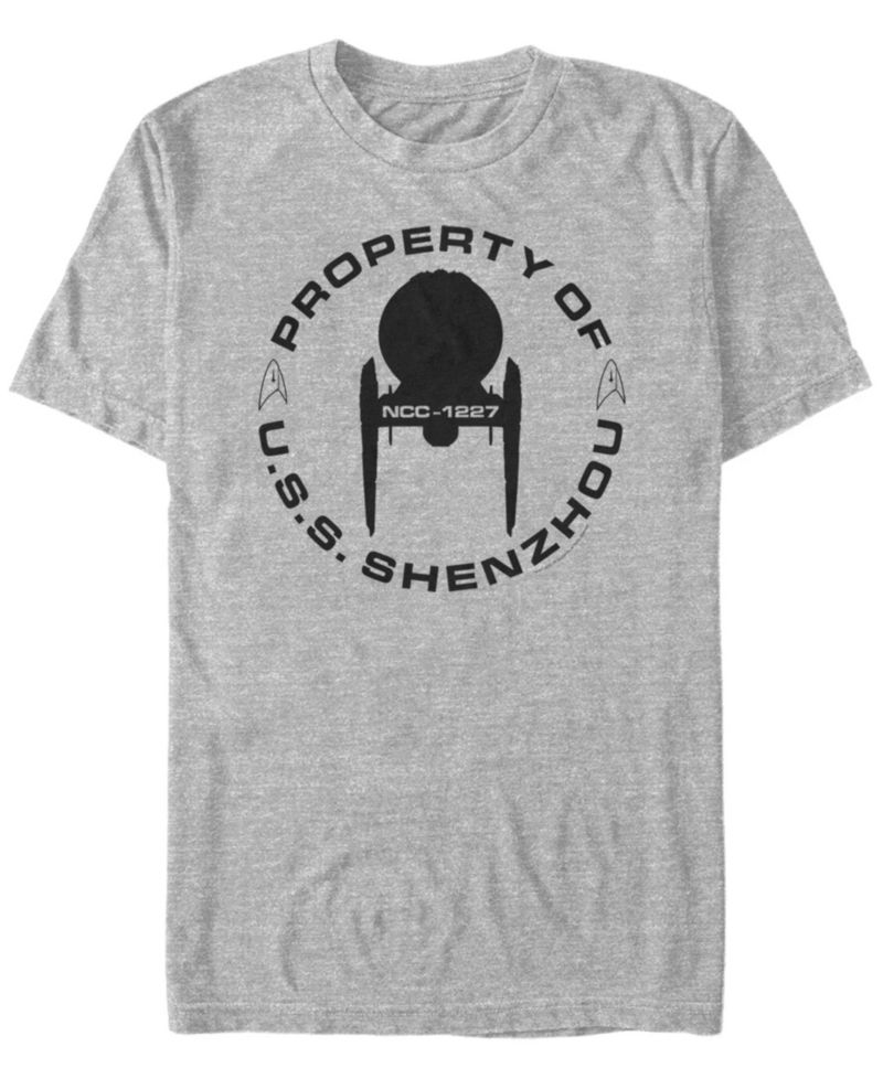 Star Trek Men's Discovery Property of U.S.S. Shenzhou Short Sleeve T-Shirt