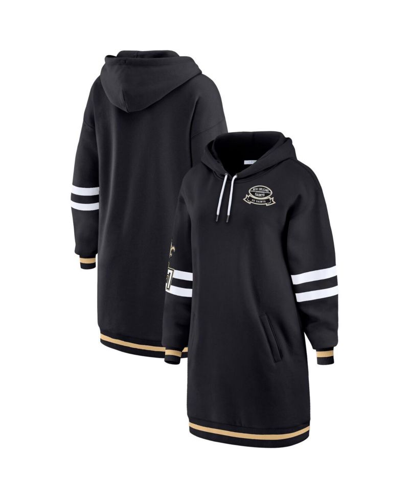 Women's Black New Orleans Saints Hoodie Dress