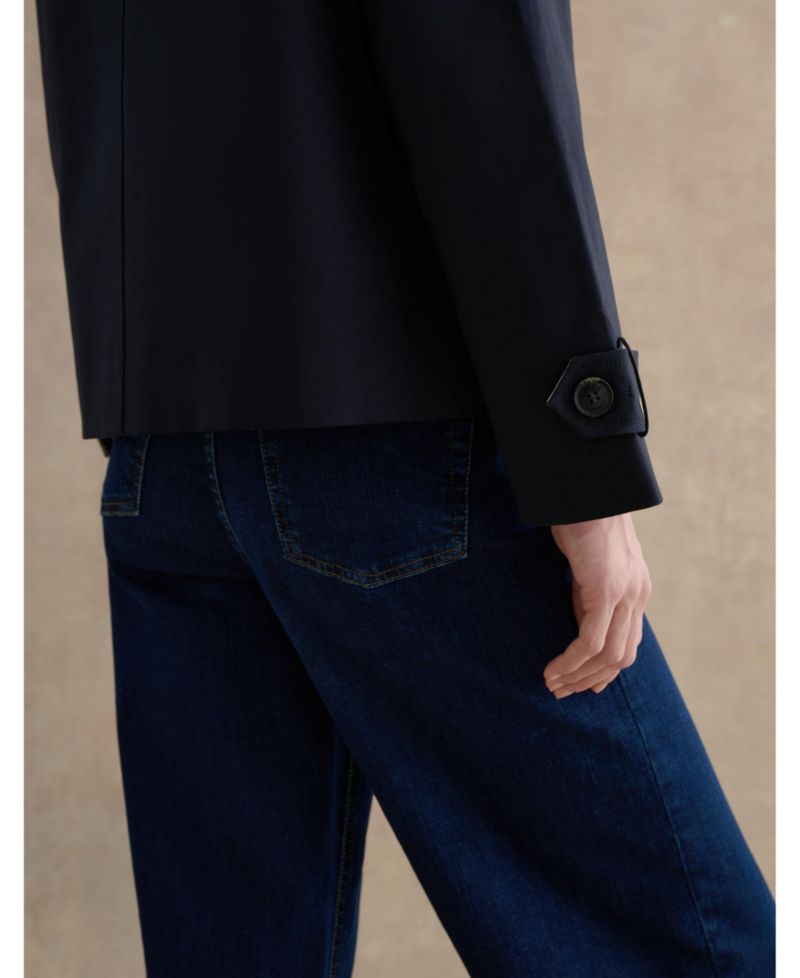 Women's Frida Collared Cropped Trench Coat