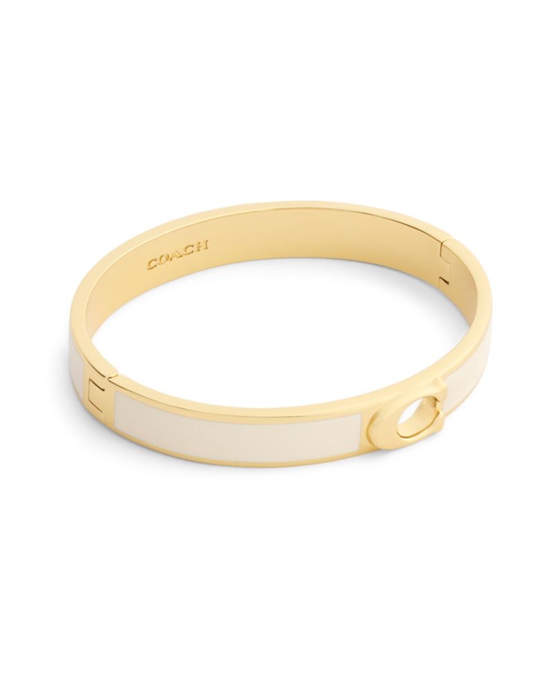 Chalk Signature C Enamel Bangle Bracelet