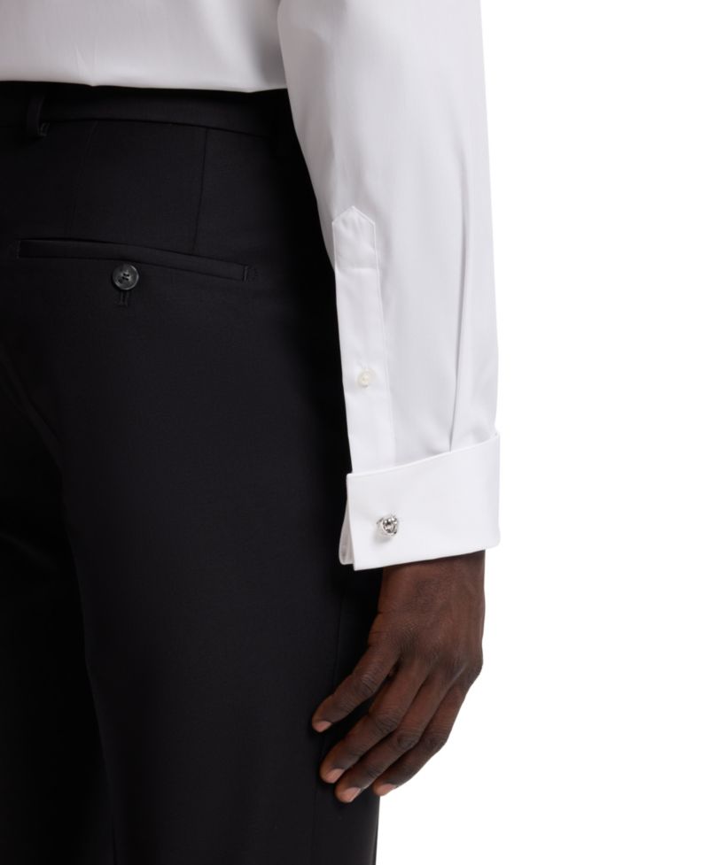 Men's Wrinkle-Free Cotton Poplin Regular-Fit Dress Shirt