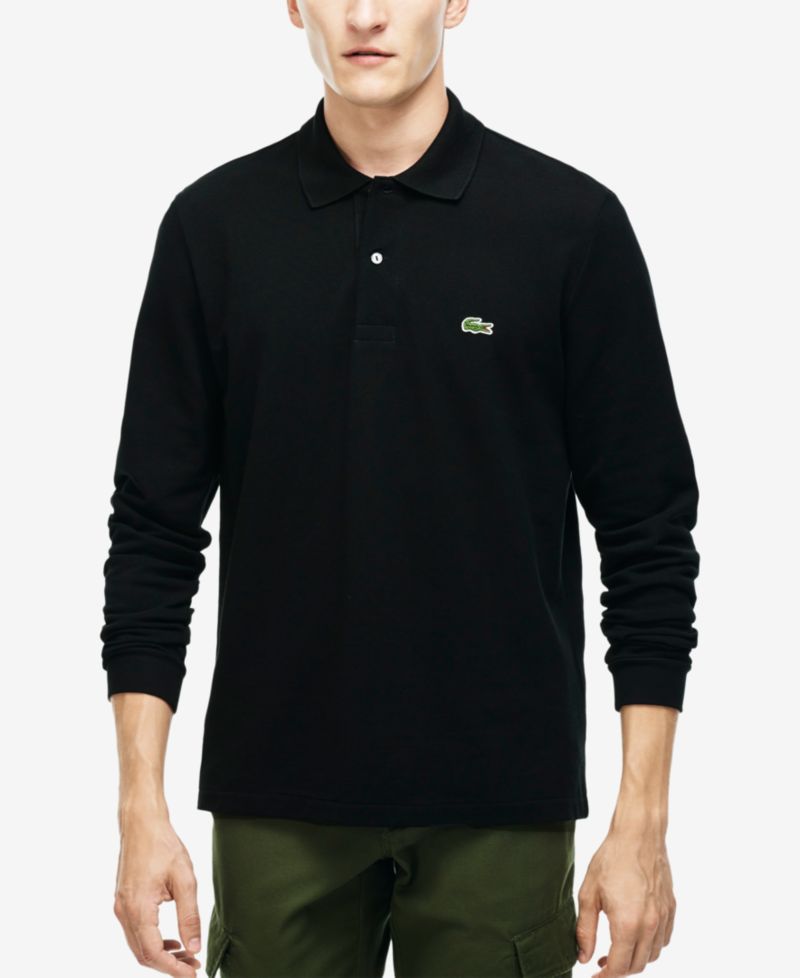 Men's Classic Fit Long-Sleeve Polo Shirt