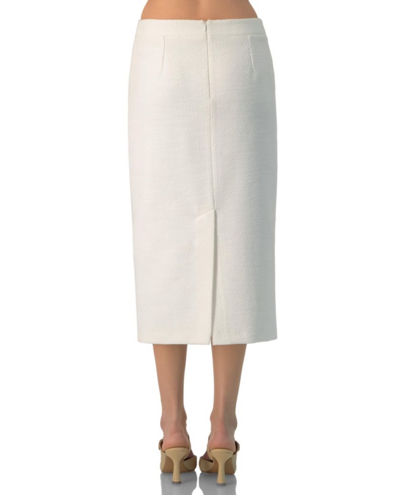 Women's Sleek High-Waist Fitted Midi Skirt