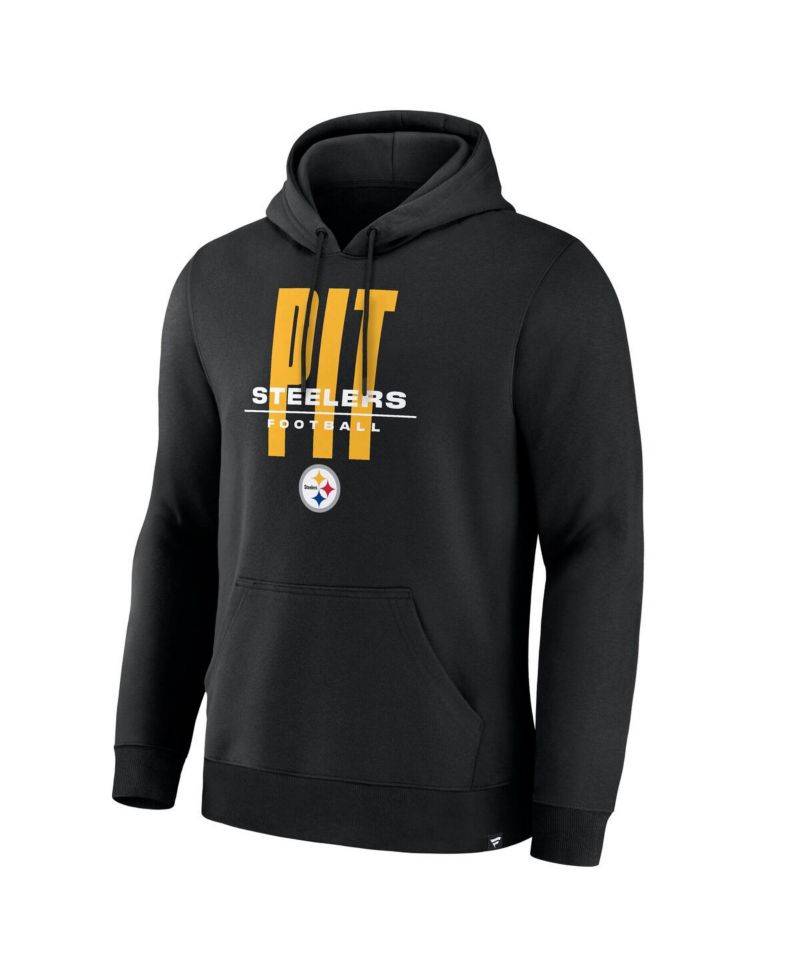 Men's Black Pittsburgh Steelers Right Tackle Legacy Pullover Hoodie