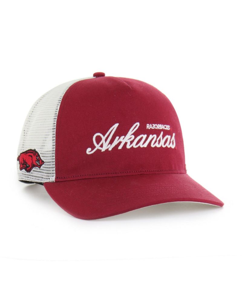 Men's and Women's Cardinal Arkansas Razorbacks Contemporary Basics Foundation Trucker Hitch Adjustable Hat