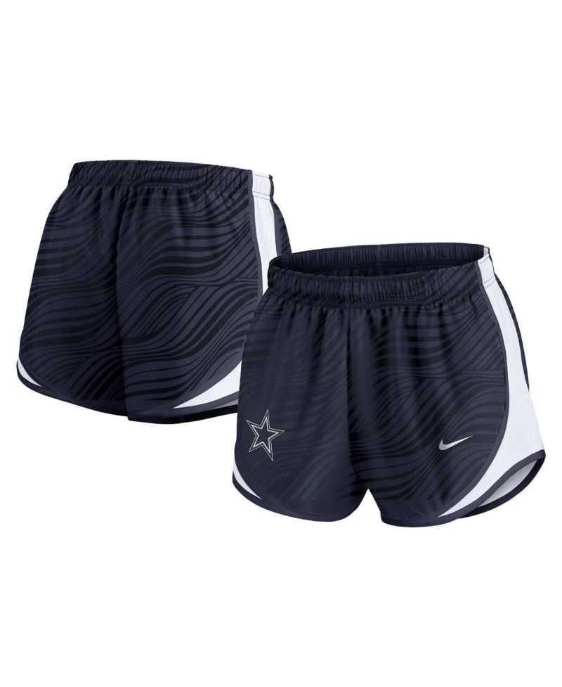 Women's Navy Dallas Cowboys Tempo Performance Shorts