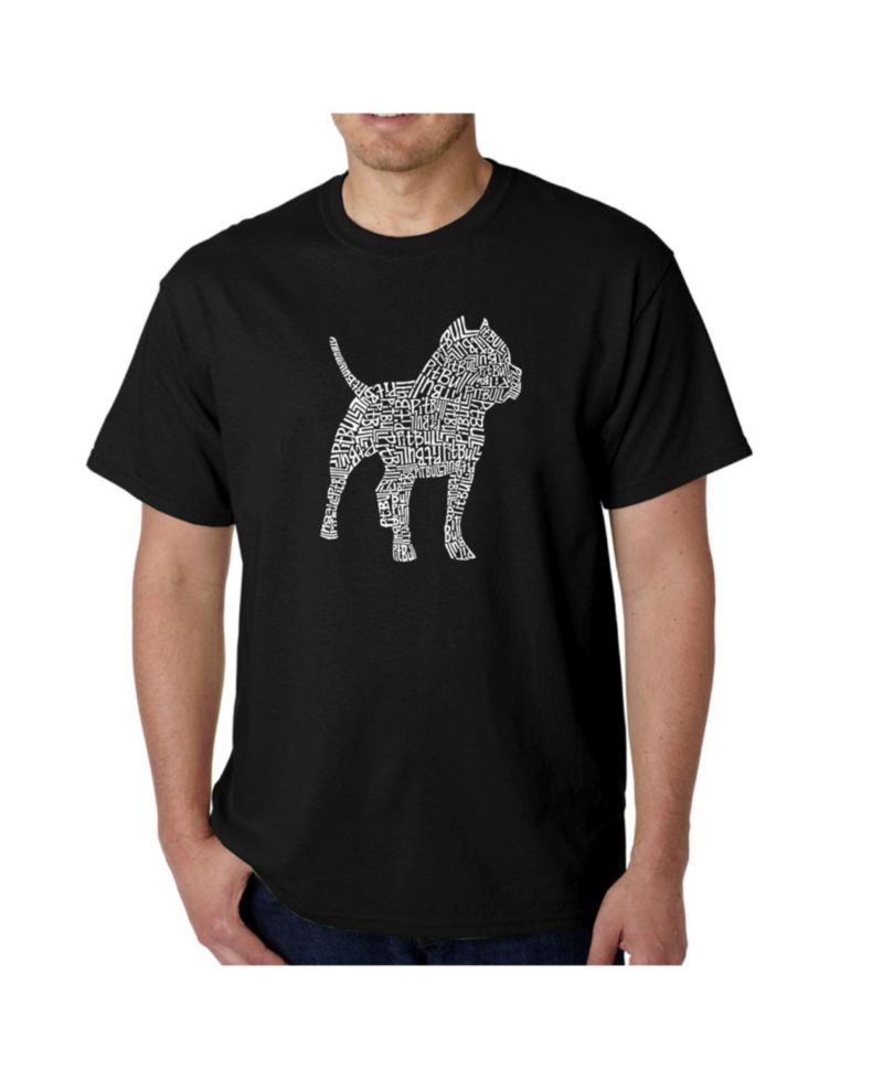 Men's Word Art T-Shirt - Pit bull