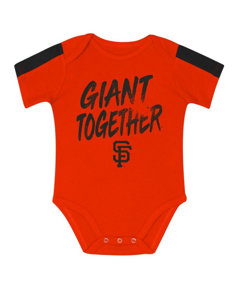 Baby Boys and Girls San Francisco Giants Double Down Bodysuit and Pants 3-Piece Set