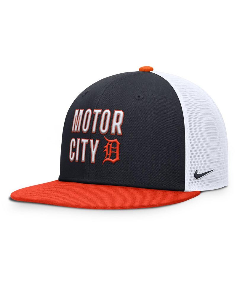 Men's Navy/Orange Detroit Tigers Pro Trucker Snapback Hat