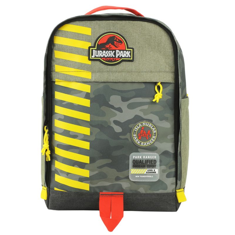 Logo 16" Tan and Camo Backpack