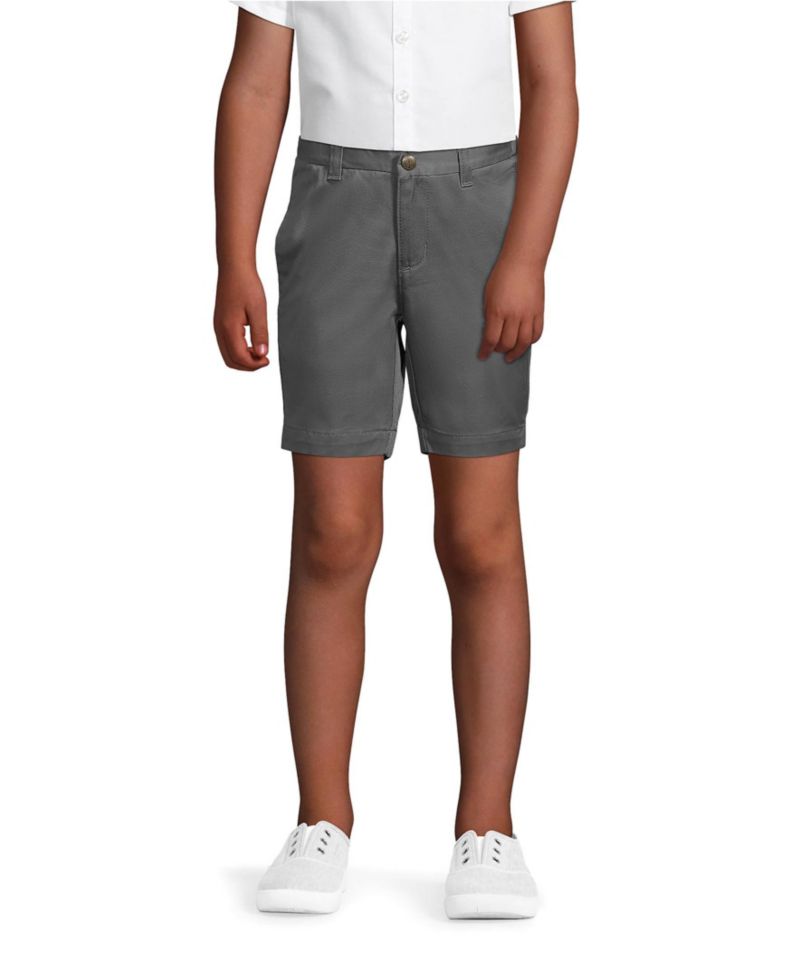 Little Girls Plain Front Blend Chino Shorts