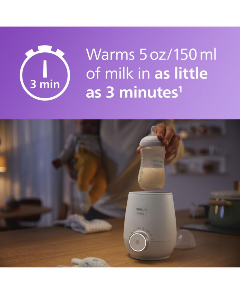 Fast Baby Bottle Warmer with Smart Temperature Control and Automatic Shut-Off