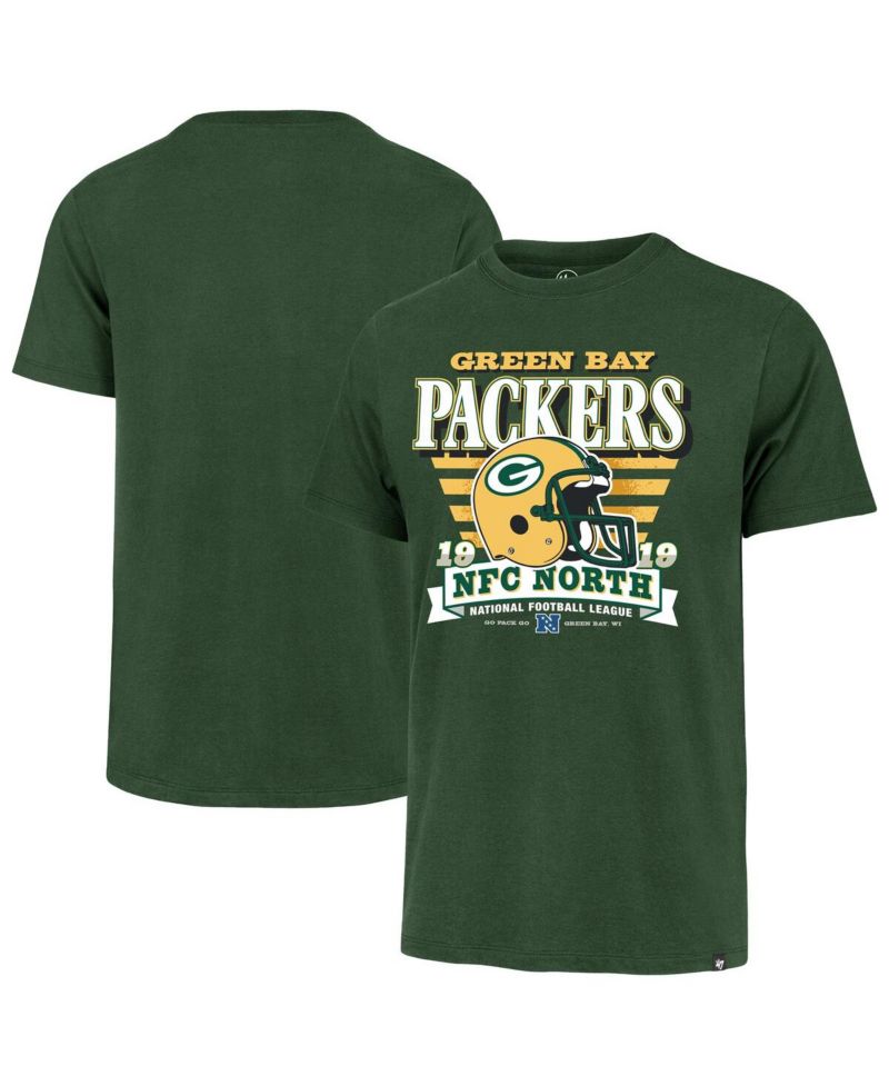 Men's Green Bay Packers Stripe Splash Franklin Throwback T-Shirt