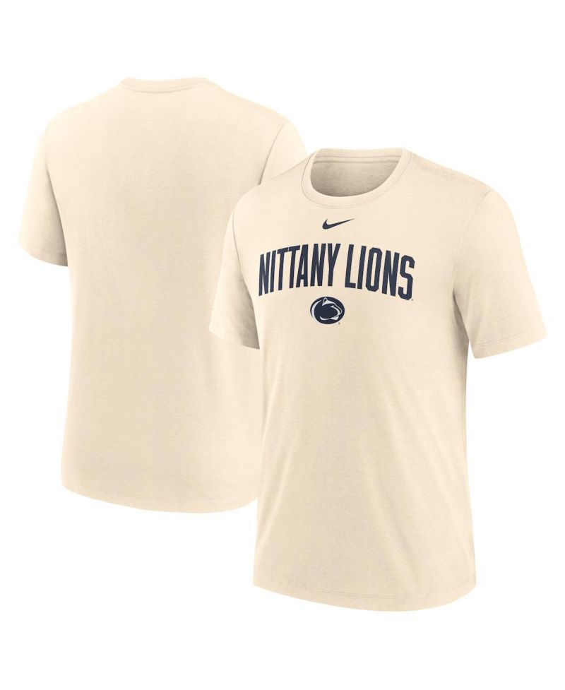 Men's Natural Penn State Nittany Lions Arch Logo Triblend T-Shirt