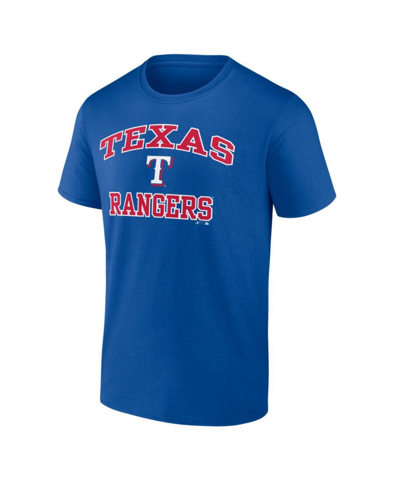 Men's Royal Texas Rangers Heart and Soul T-Shirt