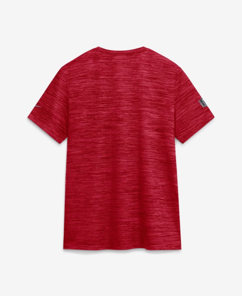 Women's Tampa Bay Buccaneers Sideline Velocity Cross-Dyed Screen Print T-Shirt