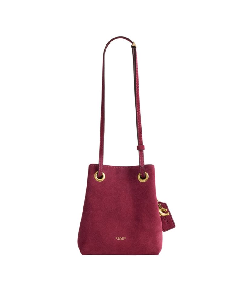 Jade Small Suede Drawstring Bag