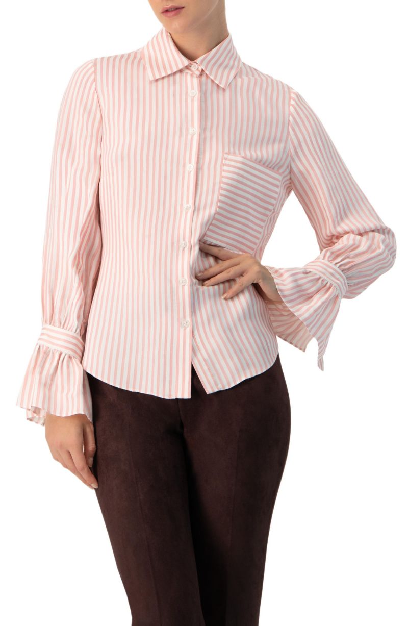 Women's Long Sleeve Striped Shirt