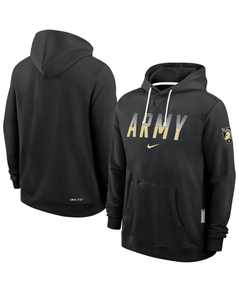 Men's Black Army Black Knights 2026 Sideline Standard Issue Dri-FIT Hoodie