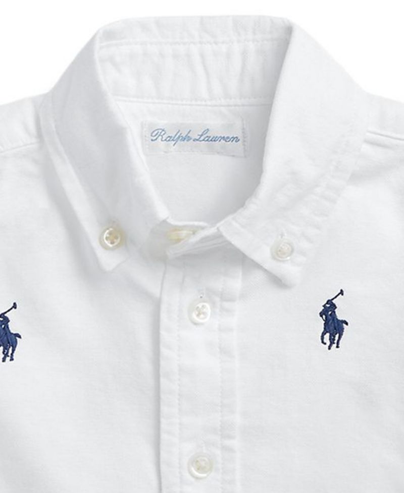 Baby Boys Pony Oxford Short-Sleeve Shirt