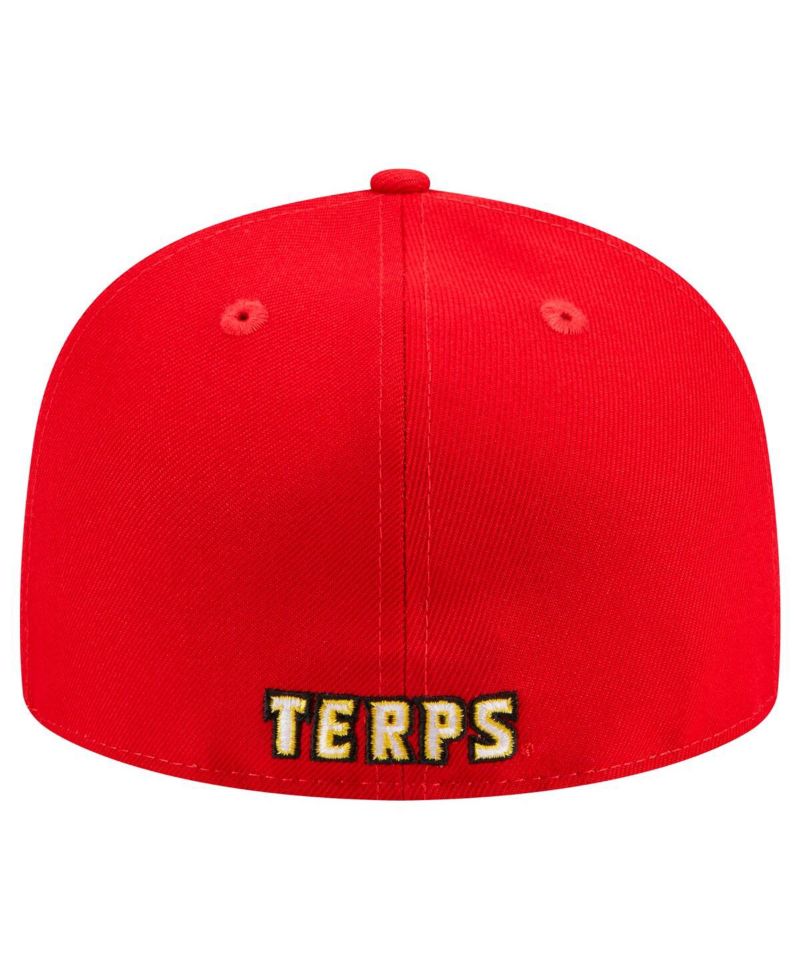 Men's Red Maryland Terrapins 59FIFTY Fitted Hat