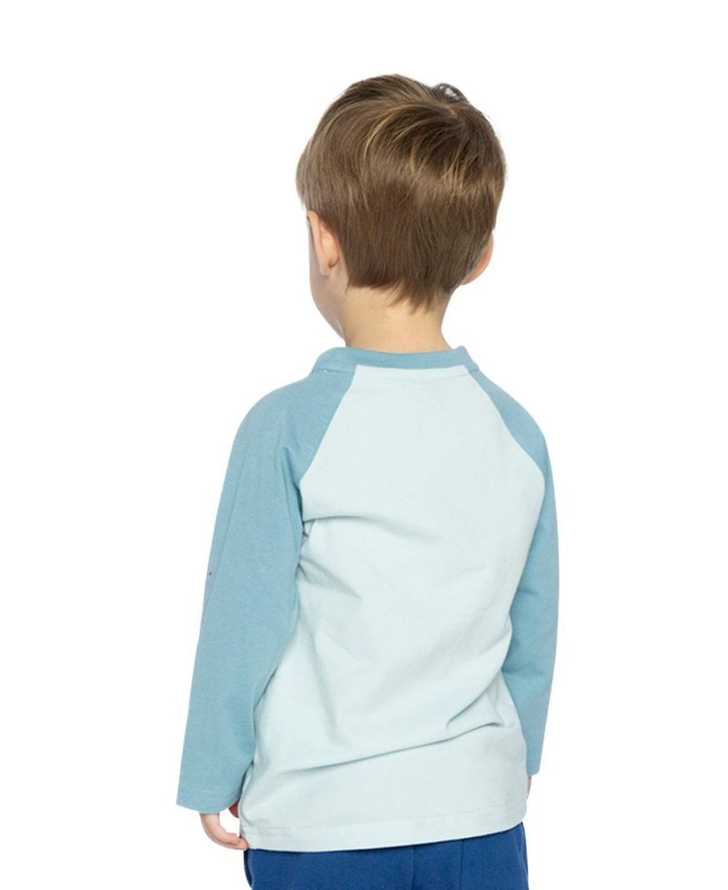 Baby Boys (12m-24m) Long Sleeve Raglan Cotton T-Shirt