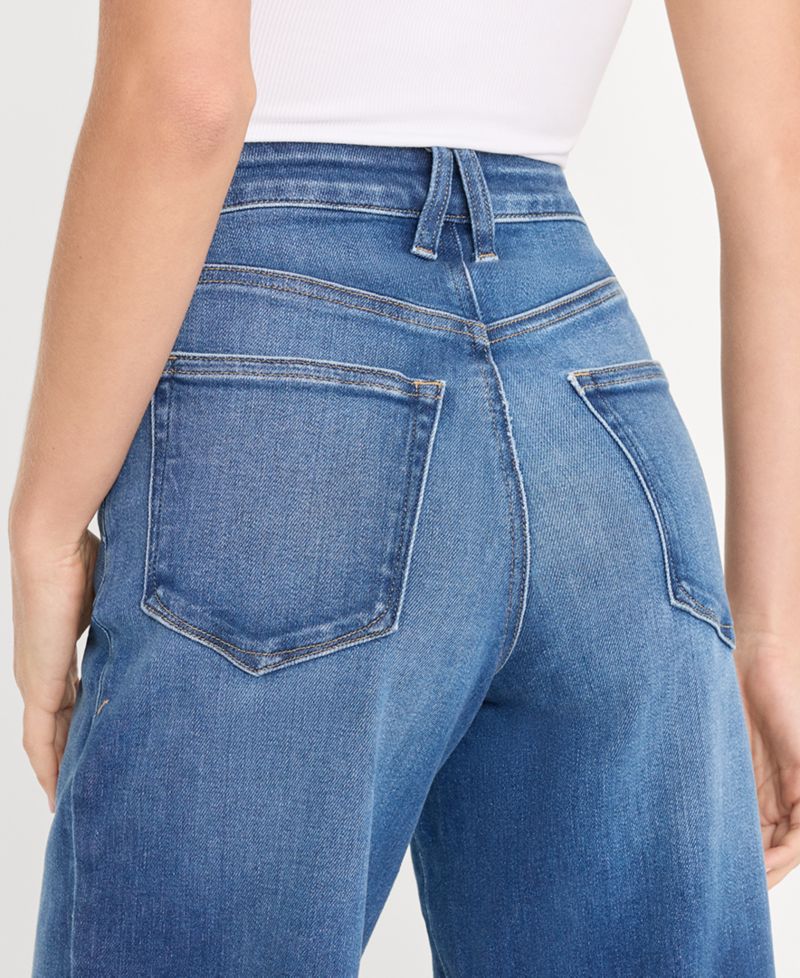 Petite Soft Tech Good Waist Palazzo Jeans