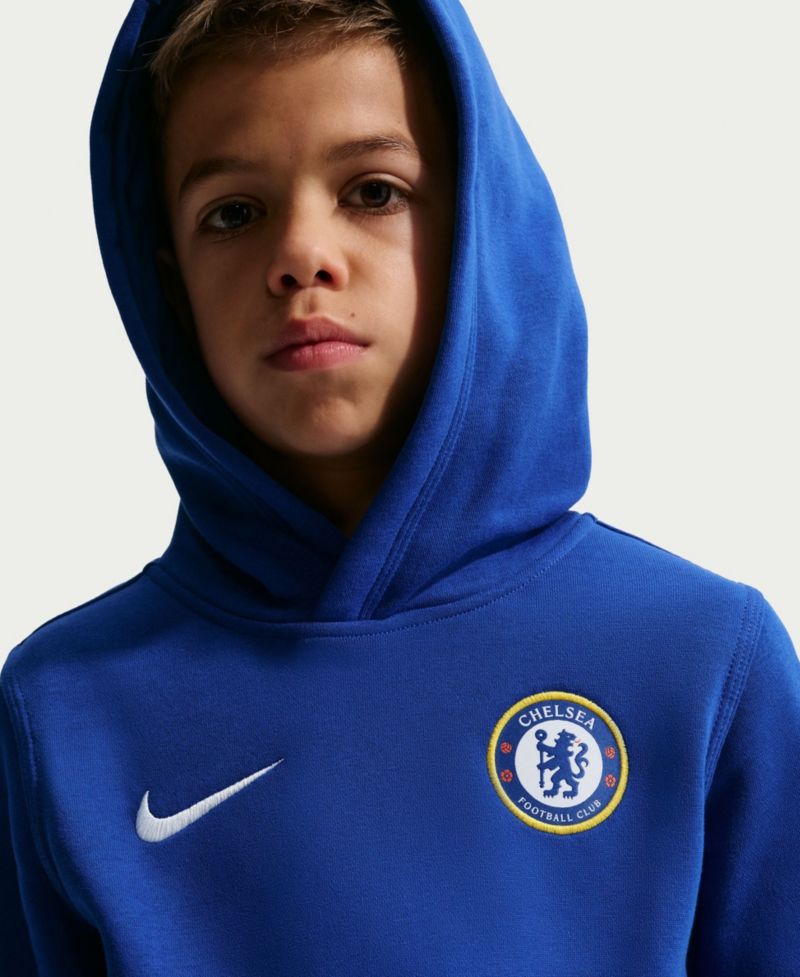 Big Boys and Girls Blue Chelsea Club Hoodie