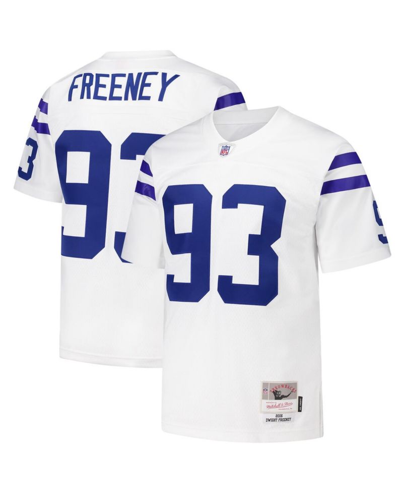 Men's Dwight Freeney White Indianapolis Colts 2006 Legacy Replica Jersey