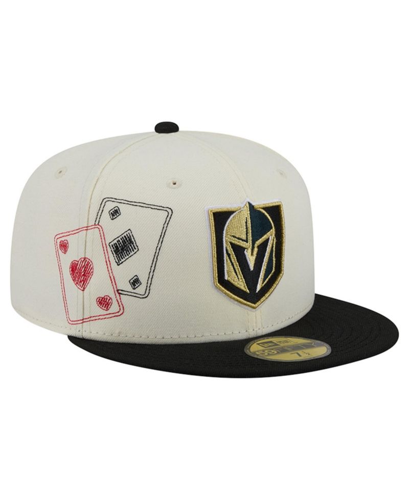 Men's Cream/Charcoal Vegas Golden Knights Localized Stitched 59FIFTY Fitted Hat