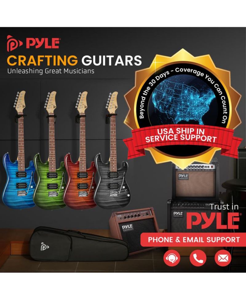 6-String Electric Guitar Kit- Includes Amplifier with Accessory Kit