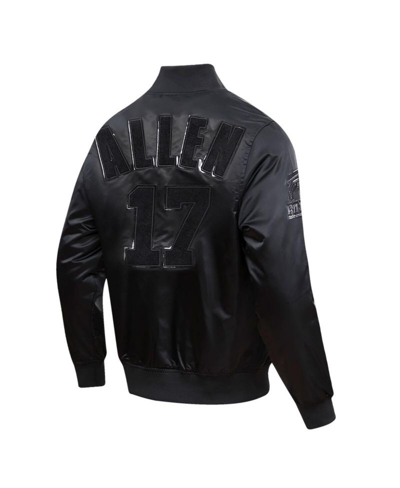 Men's Josh Allen Black Buffalo Bills Player Full-Snap Jacket