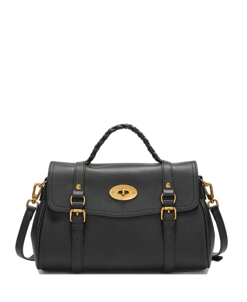 Women's Lore Genuine Leather Heritage Satchel Bag, Top Handle Crossbody Shoulder Purse, Turn Lock Flap Messenger Work Handbag
