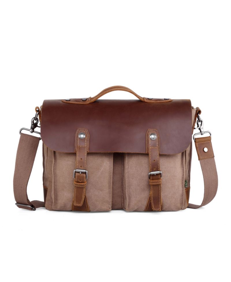 Hudson Canvas Messenger Bag