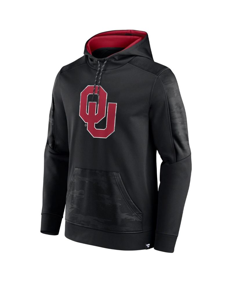 Men's Black Oklahoma Sooners On The Ball Pullover Hoodie