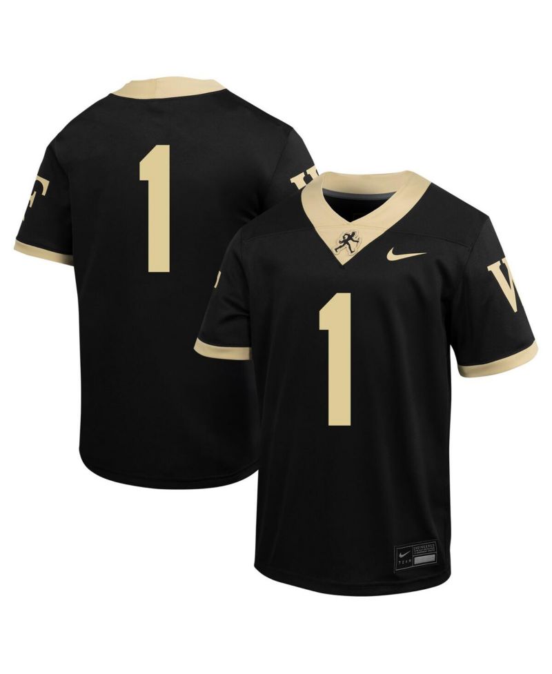 Big Boys and Girls 1 Black Wake Forest Demon Deacons Untouchable Football Jersey