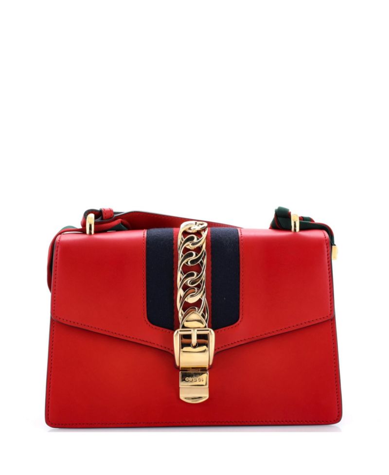 Small Sylvie Shoulder Bag Leather