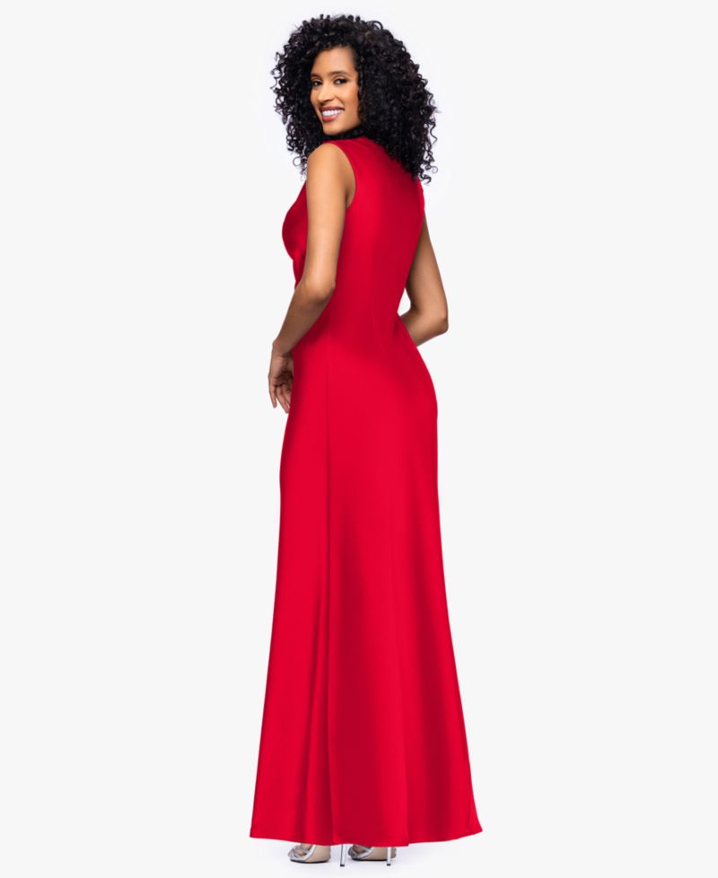 Petite Cowl Neck Gown