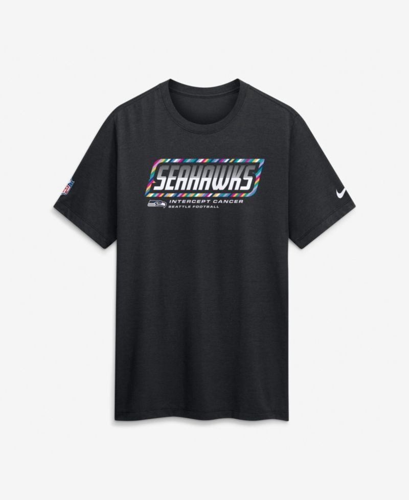 Men's Black Seattle Seahawks 2026 NFL Cruical Catch Sideline Dri-Fit T-Shirt