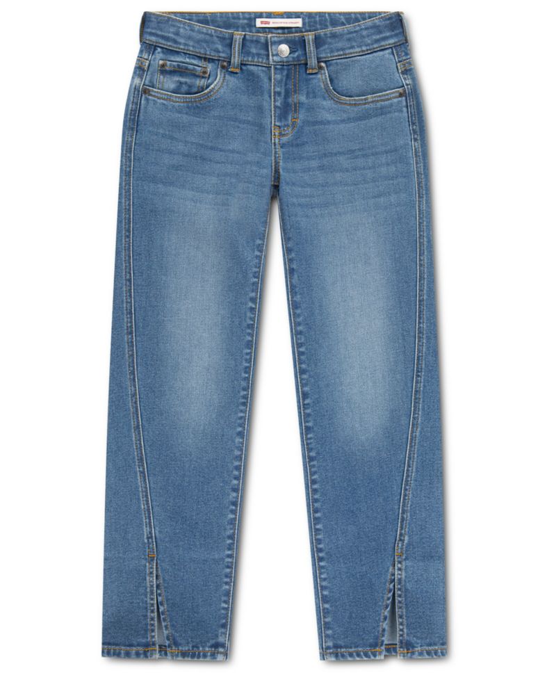 Girls' 7-16 Regular Rise Straight Jeans