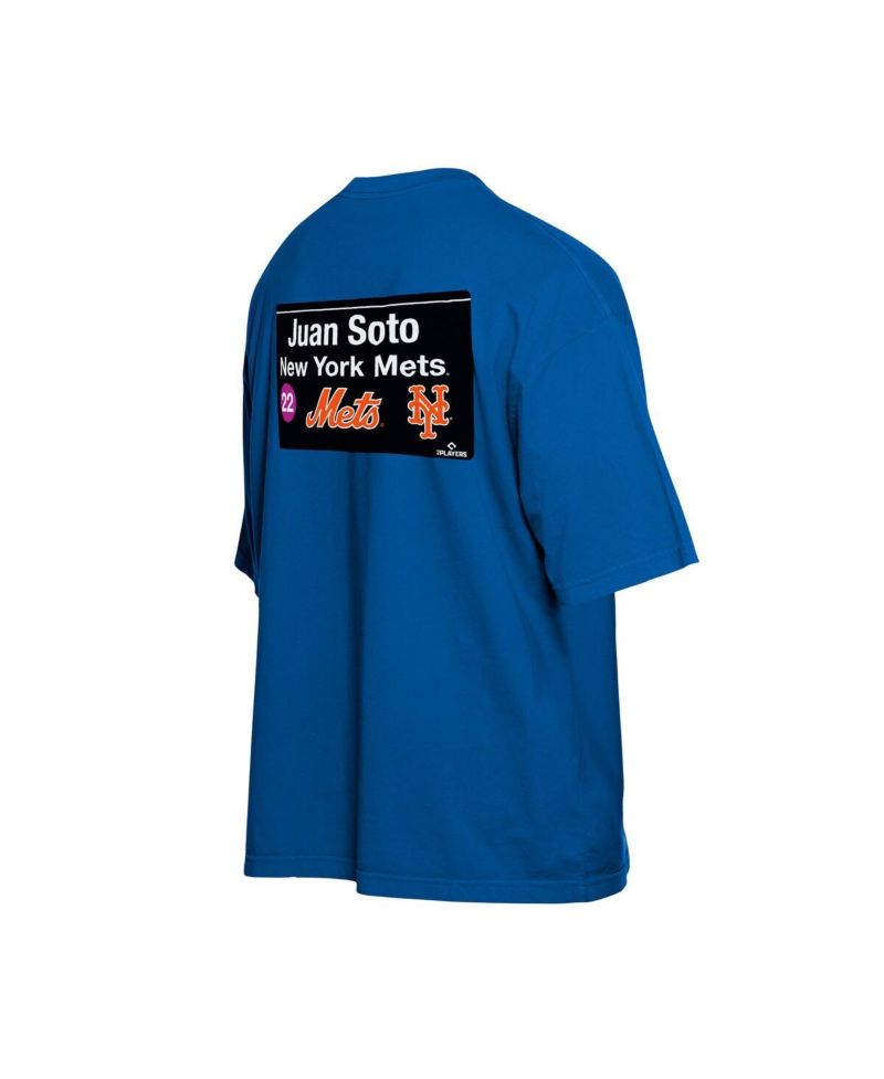 Men's Juan Soto Blue New York Mets Sign Player T-Shirt